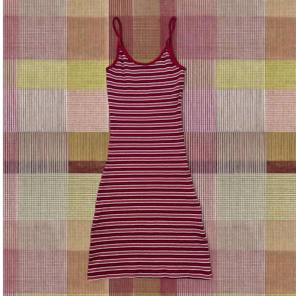 Vintage 2000’s Brand Melville Red striped Midi Dress
